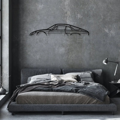 A110 1970 Classic Silhouette Metal Wall Art - Automotive Garage Decor