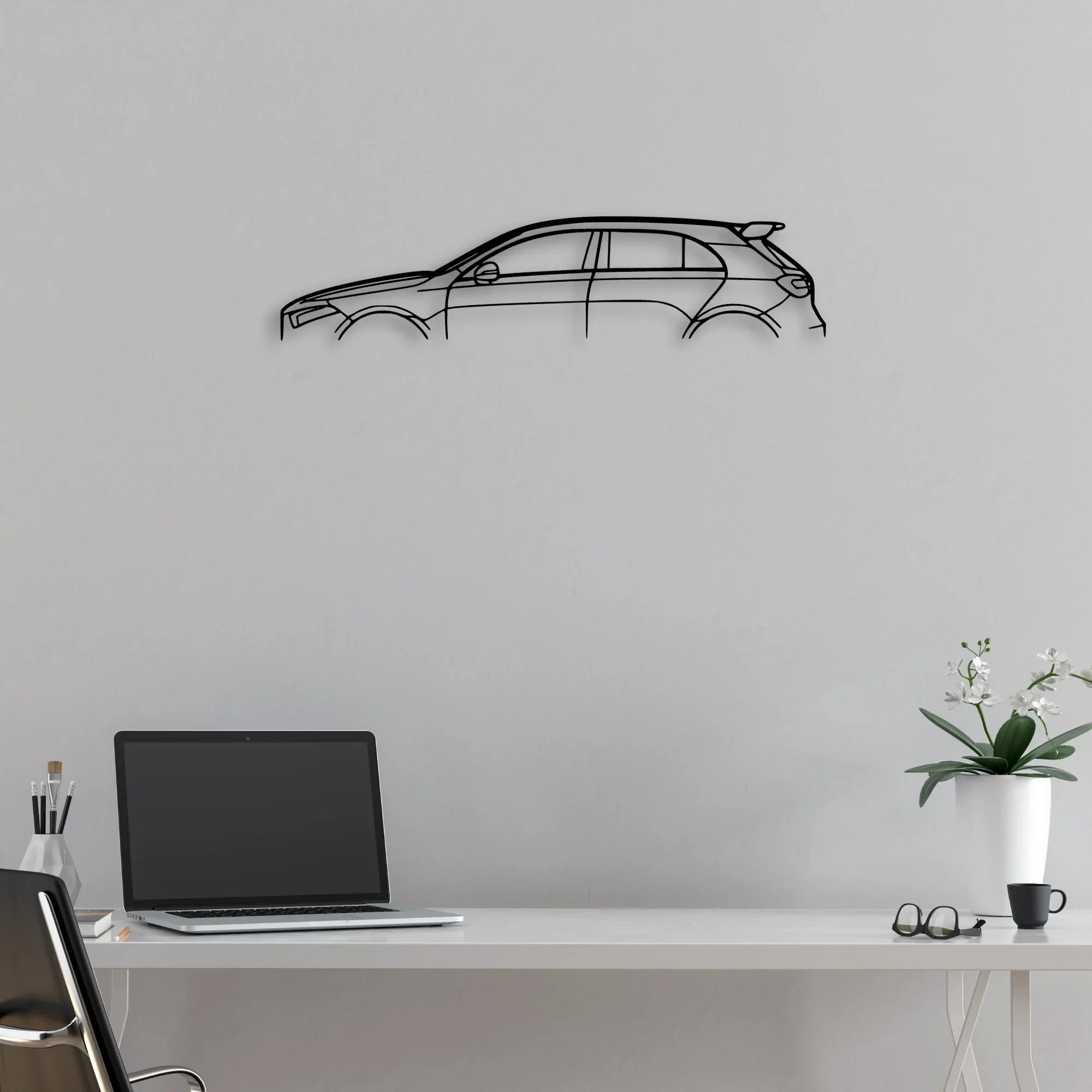 A35 AMG 2019 Classic Silhouette Metal Wall Art - Automotive Garage Decor
