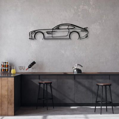 AMG GTS Edition 1 2016 Classic Silhouette Metal Wall Art - Automotive Garage Decor