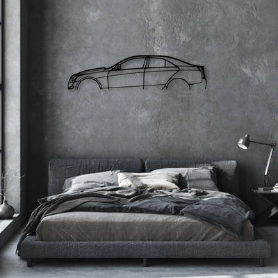 A V-Sport 2015 Classic Silhouette Metal Wall Art - Automotive Garage Decor