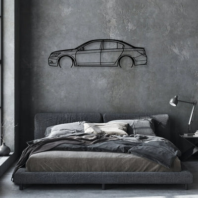 Accord 2009 Classic Silhouette Metal Wall Art - Automotive Garage Decor