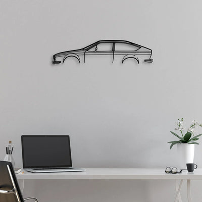 Alfa Alfetta GTV Classic Silhouette Metal Wall Art - Automotive Garage Decor