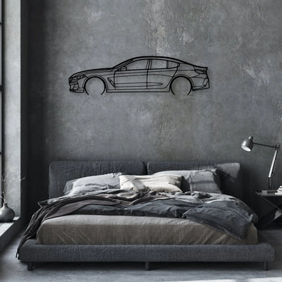 Alpina B8 Classic Silhouette Metal Wall Art - Automotive Garage Decor