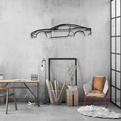 Aston DBS Superleggera Classic Silhouette Metal Wall Art - Automotive Garage Decor