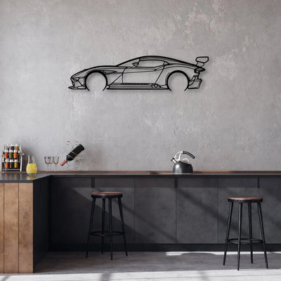 Aston Vulcan Classic Silhouette Metal Wall Art - Automotive Garage Decor