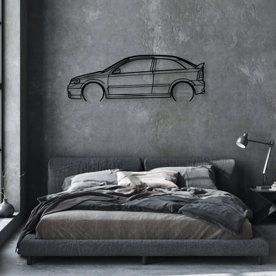 Astra 2000 Classic Silhouette Metal Wall Art - Automotive Garage Decor