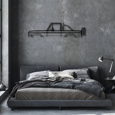 Bronco 1973 Classic Silhouette Metal Wall Art - Automotive Garage Decor