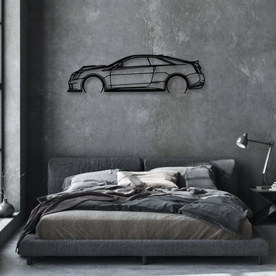 C-V Coupe 2011 Classic Silhouette Metal Wall Art - Automotive Garage Decor