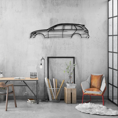 C43 AMG 2017 Classic Silhouette Metal Wall Art - Automotive Garage Decor