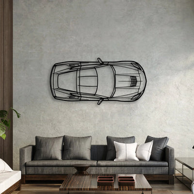 C7 TOP Classic Silhouette Metal Wall Art - Automotive Garage Decor