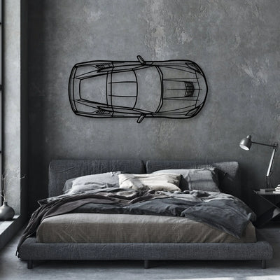 C7 TOP Classic Silhouette Metal Wall Art - Automotive Garage Decor