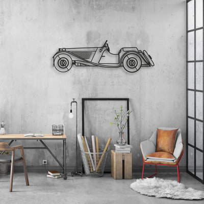 CLASSIC CAR Classic Silhouette Metal Wall Art - Automotive Garage Decor