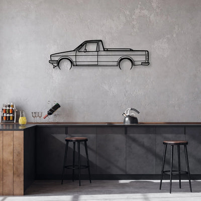 Caddy 1992 Classic Silhouette Metal Wall Art - Automotive Garage Decor