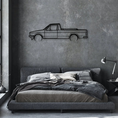 Caddy 1992 Classic Silhouette Metal Wall Art - Automotive Garage Decor
