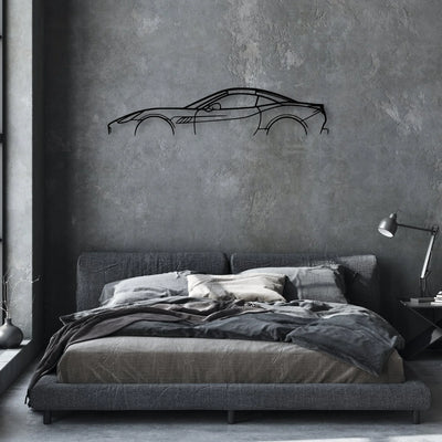 California 2010 Classic Silhouette Metal Wall Art - Automotive Garage Decor
