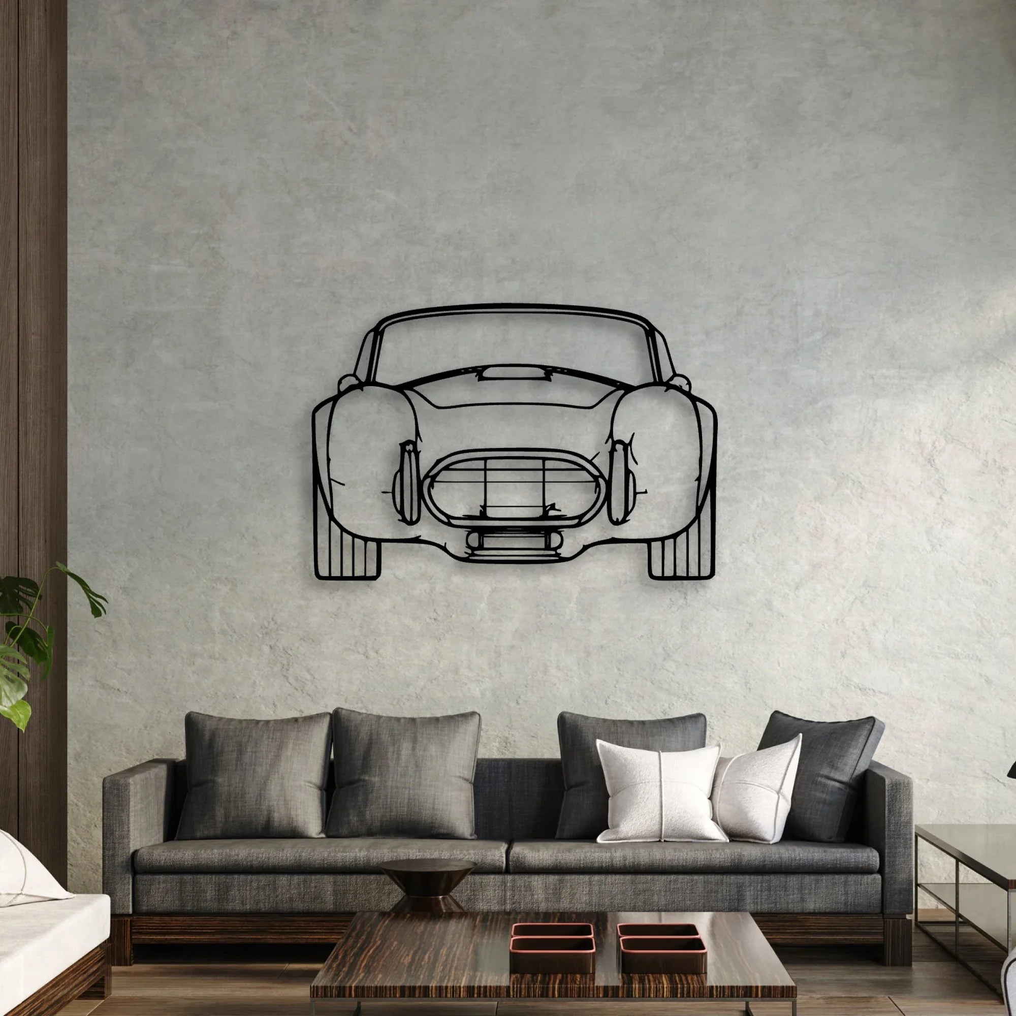 Cobra 1985 2 Classic Silhouette Metal Wall Art - Automotive Garage Decor