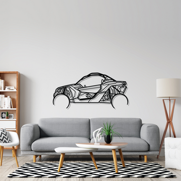 Buggy X3 Silhouette Metal Wall Art