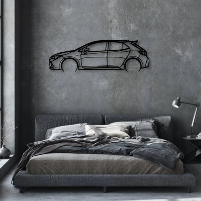 Corolla 2019 Classic Silhouette Metal Wall Art - Automotive Garage Decor