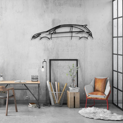 Corsa OPC 2007 Classic Silhouette Metal Wall Art - Automotive Garage Decor