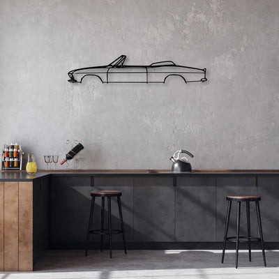 Corvair 1967 Classic Silhouette Metal Wall Art - Automotive Garage Decor