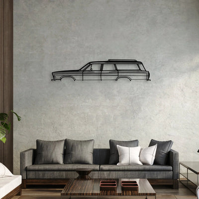 Country Squire 1967 Classic Silhouette Metal Wall Art - Automotive Garage Decor