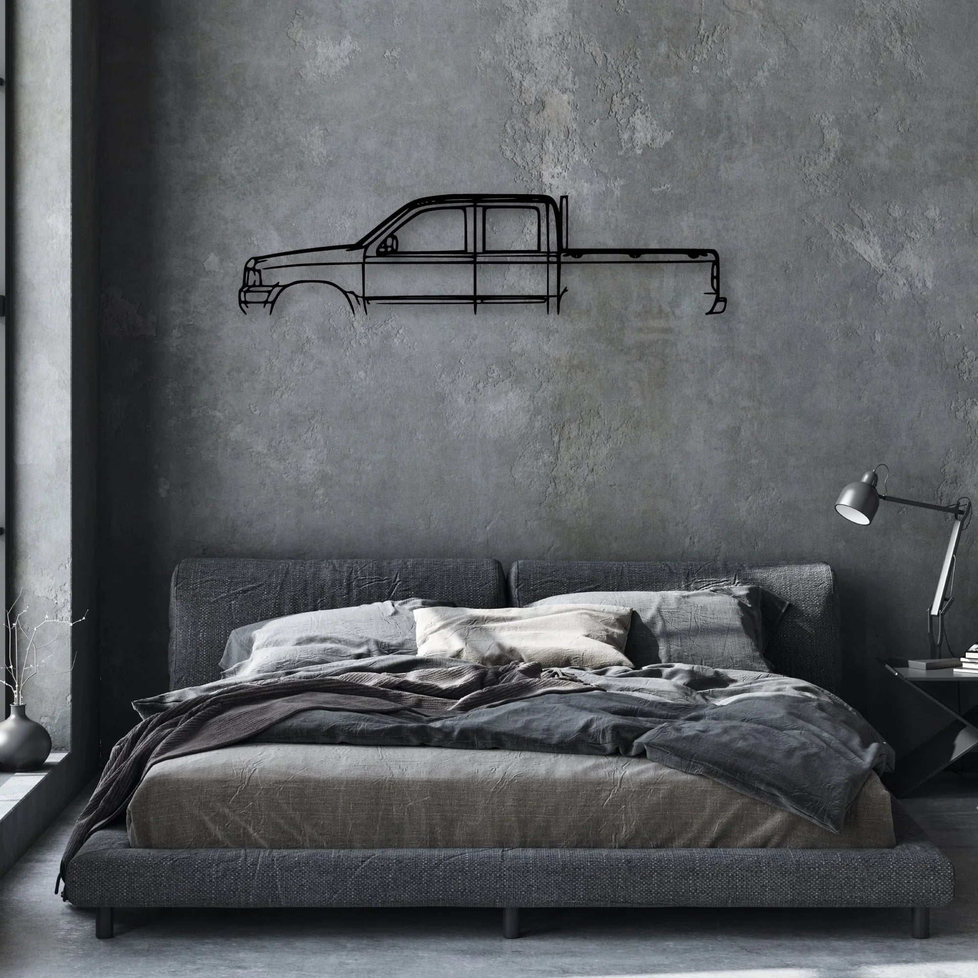 Courier 2003 Classic Silhouette Metal Wall Art - Automotive Garage Decor