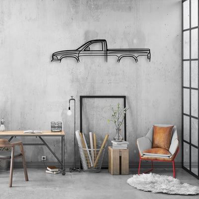 Dakota 2000 Classic Silhouette Metal Wall Art - Automotive Garage Decor