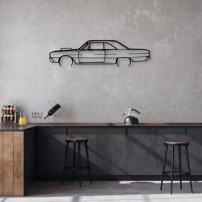 Dart 1967 Classic Silhouette Metal Wall Art - Automotive Garage Decor