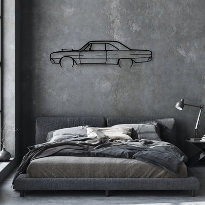 Dart 1967 Classic Silhouette Metal Wall Art - Automotive Garage Decor