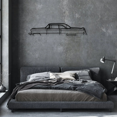 De1955 Classic Silhouette Metal Wall Art - Automotive Garage Decor