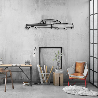 De Coupe 1957 Classic Silhouette Metal Wall Art - Automotive Garage Decor