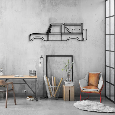 Defender 90 1994 Classic Silhouette Metal Wall Art - Automotive Garage Decor