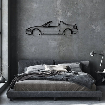 Del Sol 1993 Classic Silhouette Metal Wall Art - Automotive Garage Decor