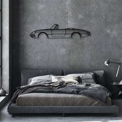 Duetto 1967 Classic Silhouette Metal Wall Art - Automotive Garage Decor