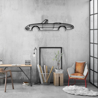 Duetto 1967 Classic Silhouette Metal Wall Art - Automotive Garage Decor