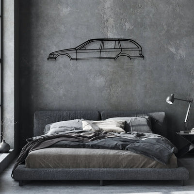E36 320i 1996 Classic Silhouette Metal Wall Art - Automotive Garage Decor