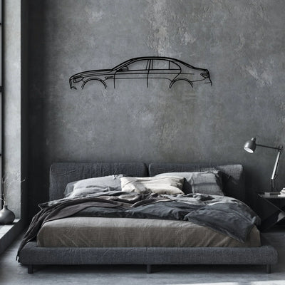 E63S 2022 Classic Silhouette Metal Wall Art - Automotive Garage Decor