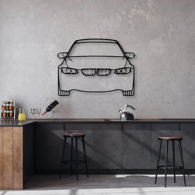 E92 M3 Classic Silhouette Metal Wall Art - Automotive Garage Decor