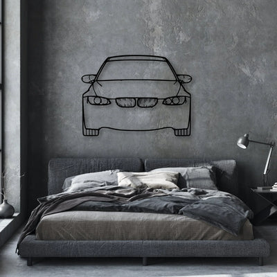 E92 M3 Classic Silhouette Metal Wall Art - Automotive Garage Decor
