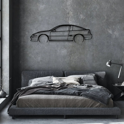 Eclipse GS 1992 Classic Silhouette Metal Wall Art - Automotive Garage Decor