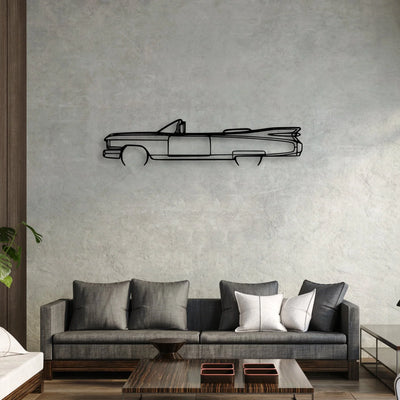 Eldo Biarritz 1959 Classic Silhouette Metal Wall Art - Automotive Garage Decor