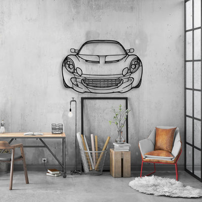 Elise SC 2010 Classic Silhouette Metal Wall Art - Automotive Garage Decor