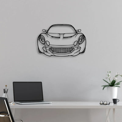 Elise SC 2010 Classic Silhouette Metal Wall Art - Automotive Garage Decor