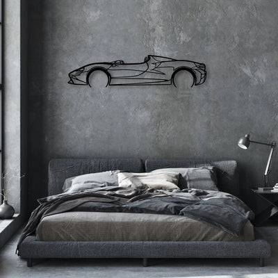 Elva 2022 Classic Silhouette Metal Wall Art - Automotive Garage Decor