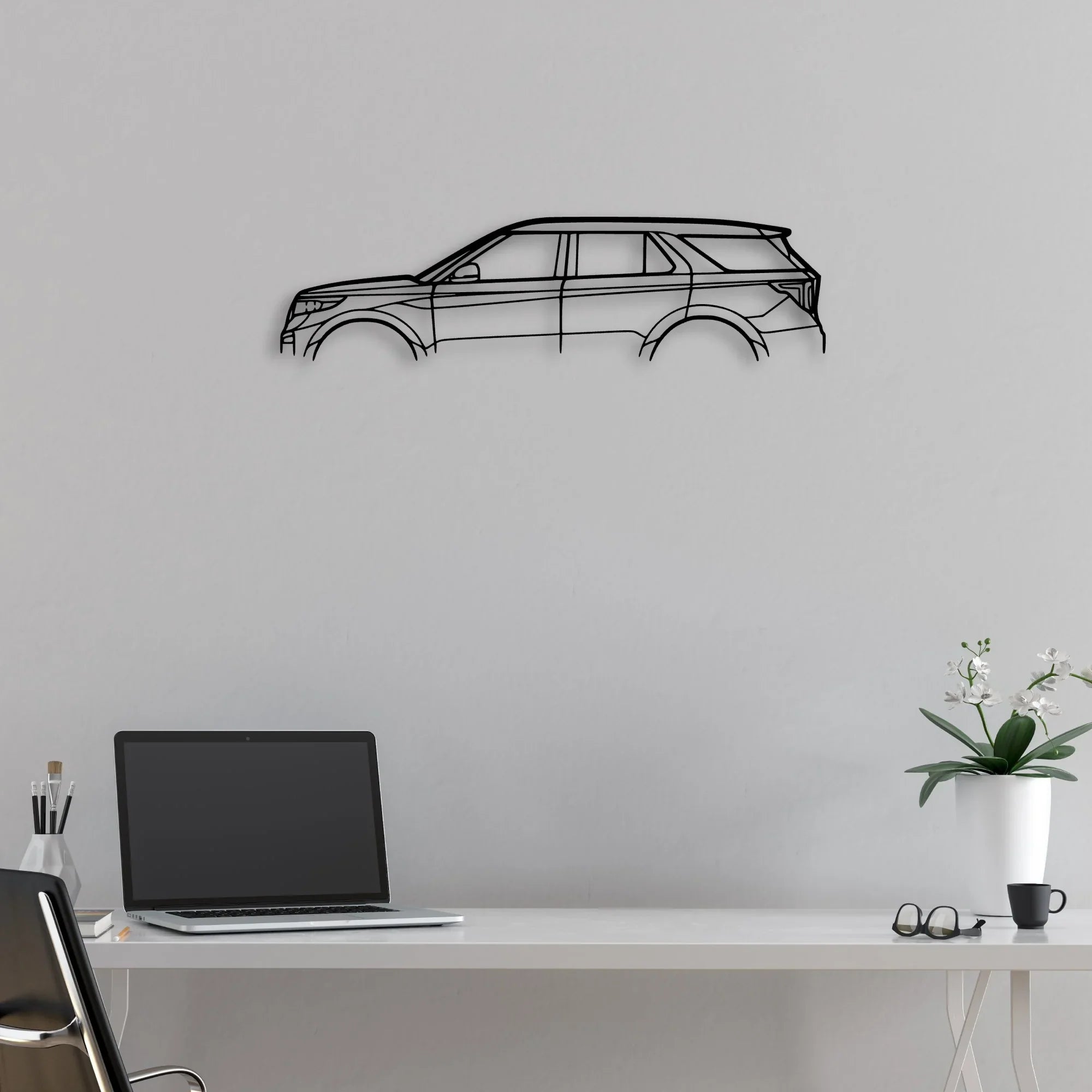 Explorer 2022 Classic Silhouette Metal Wall Art - Automotive Garage Decor