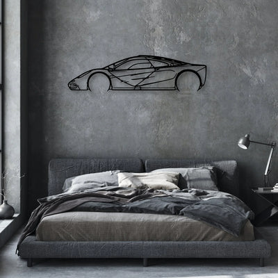 F1 1997 Classic Silhouette Metal Wall Art - Automotive Garage Decor