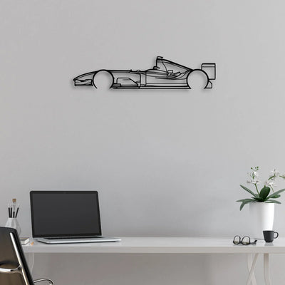 F1 2004 Classic Silhouette Metal Wall Art - Automotive Garage Decor