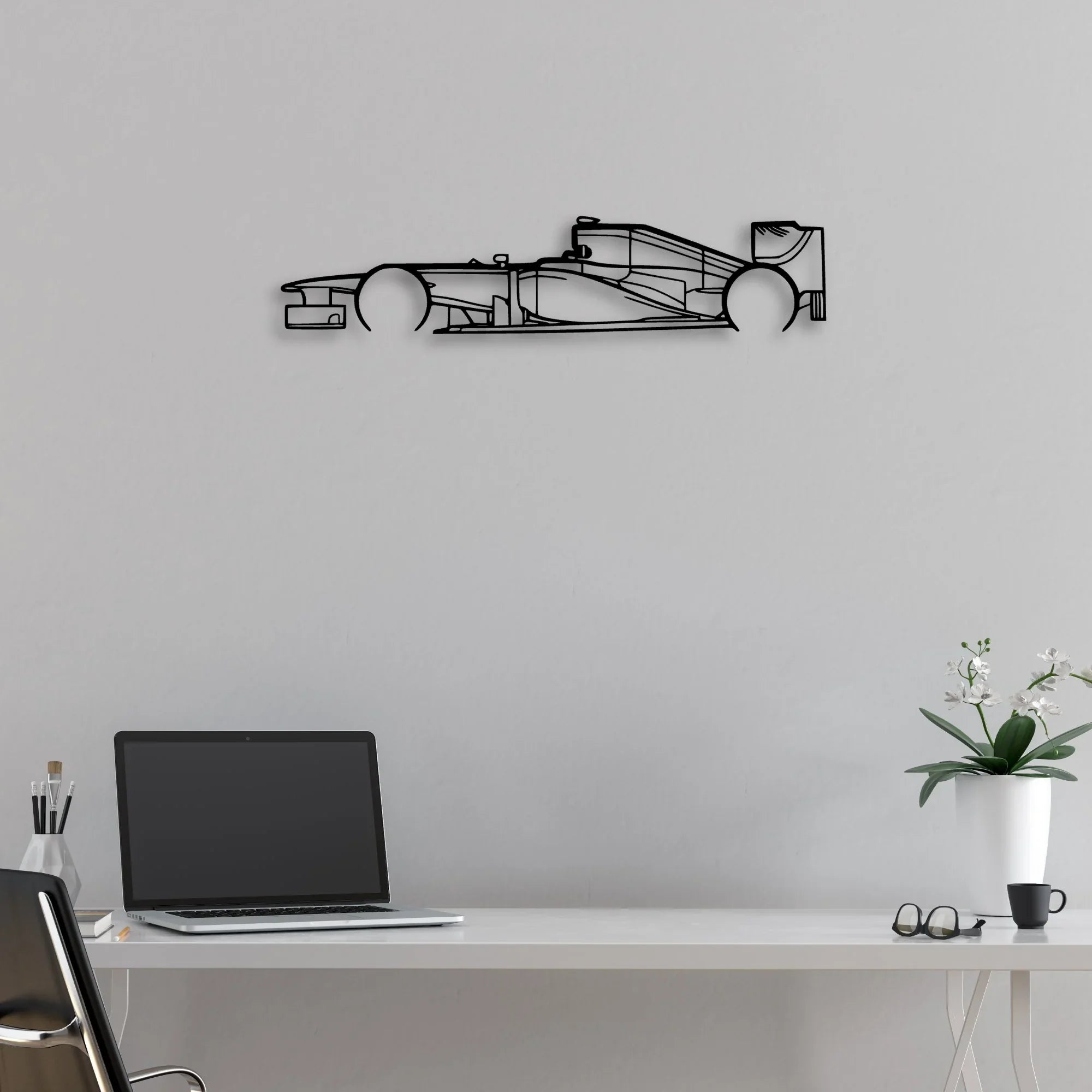 F1 RB8 2012 Classic Silhouette Metal Wall Art - Automotive Garage Decor