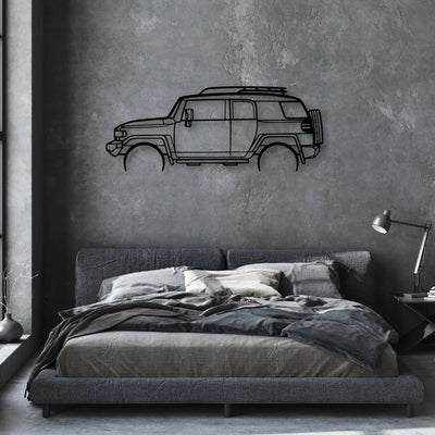FJ Cruiser 2008 Classic Silhouette Metal Wall Art - Automotive Garage Decor