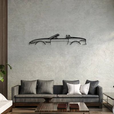 F Type P450 Convertible Classic Silhouette Metal Wall Art - Automotive Garage Decor